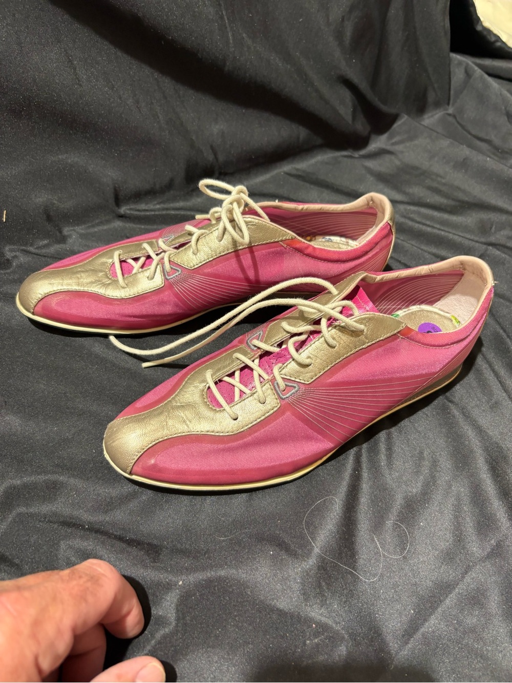 Cole Haan women’s Pink Athletic Sneakers with Metallic Accents